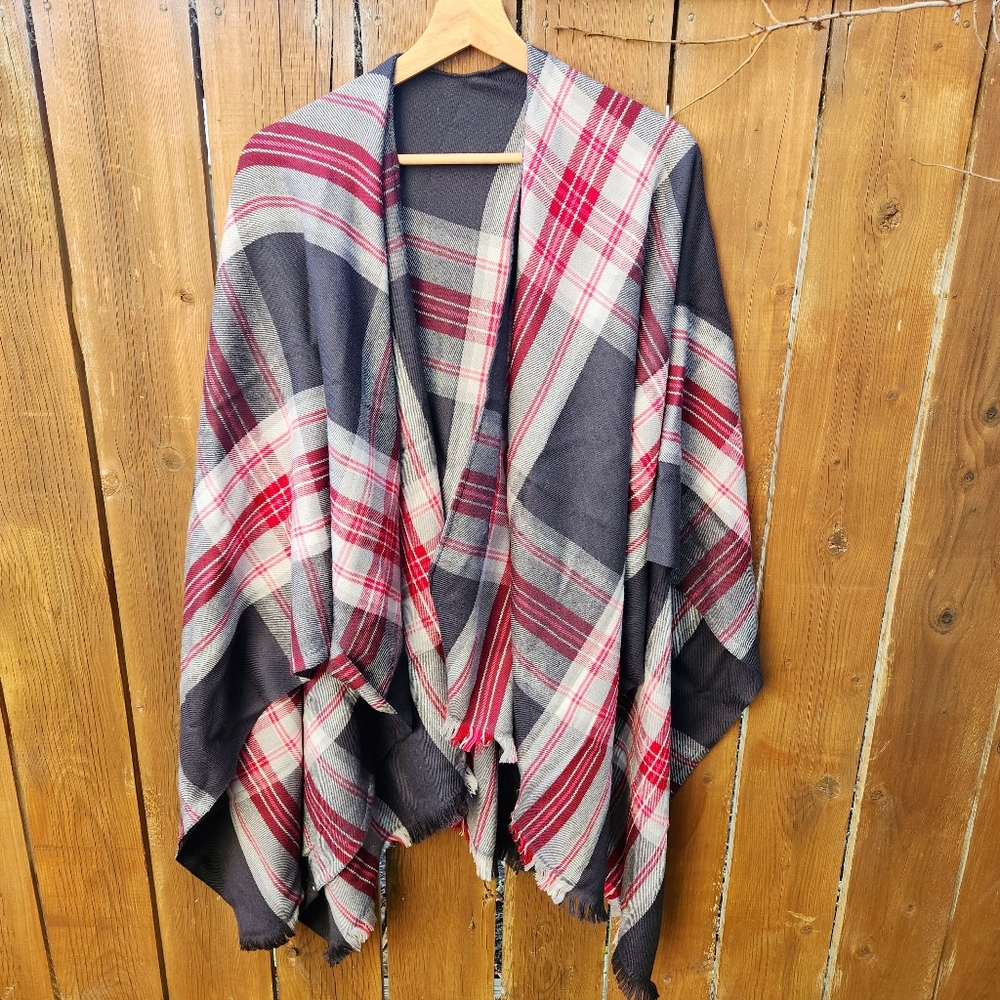 Lululemon Pranayama Scarf Wrap Merino Wool Deep Coal Ambient Grey Nimbus